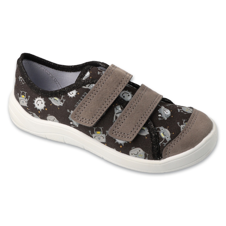 Papuci pentru copii Befado pentru Velcro 772x019 Negru și gri