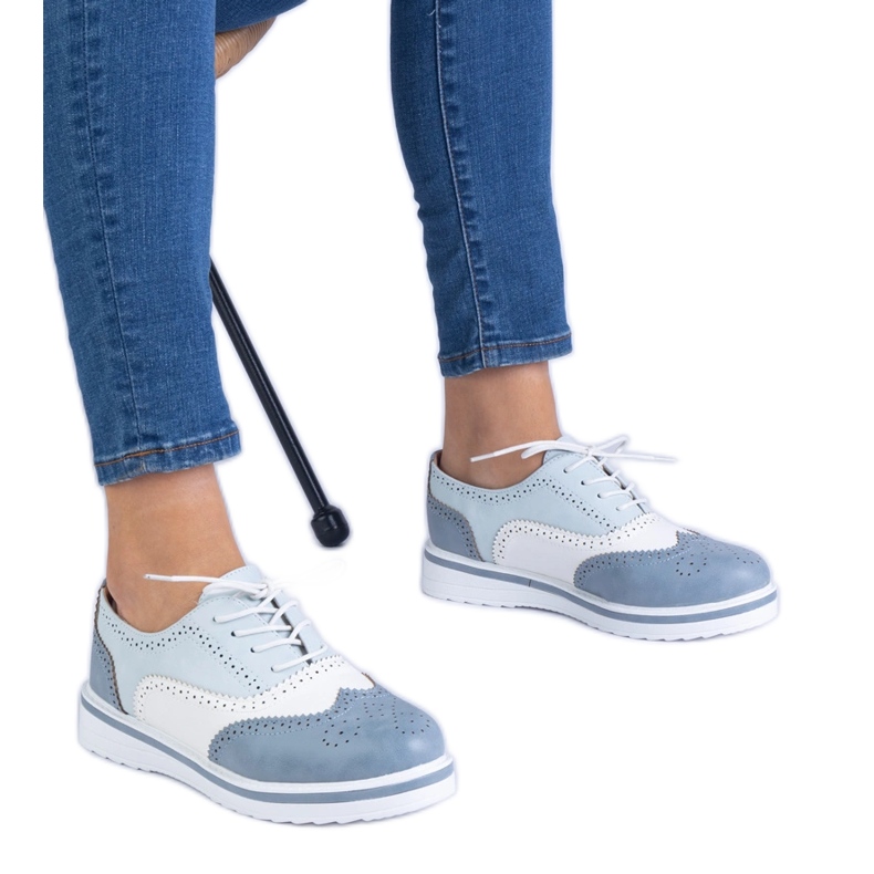 Pantofi Blue Classic Oxford albastru