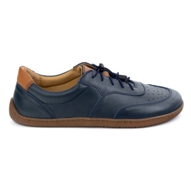 Kampol Pantofi de piele minimalist Marefoot 500/54 Blue Navy albastru Kampol Pantofi de piele minimalist Marefoot 500/54 Blue Navy albastru