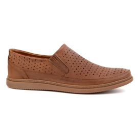 Polbut Pantofi din piele deschisă 2107L CAMEL maro Polbut Pantofi din piele deschisă 2107L CAMEL maro