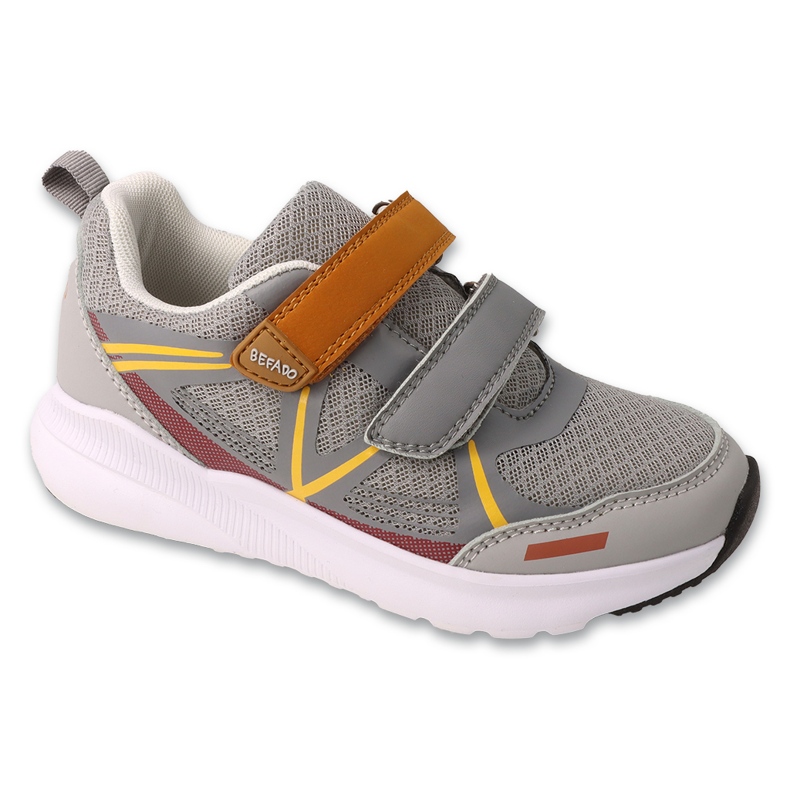 Pantofi sport pentru copii Befado pentru Velcro 516y400 Grey gri