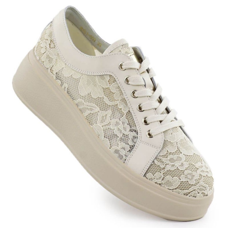 S.Barski Pantofi pe platforma S. Barski Hy51-059 Beige bej