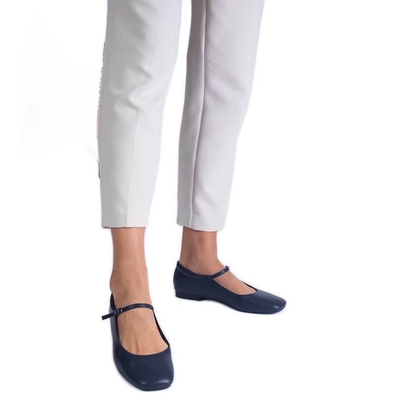 Ballerine Eco -LEather Classic Navy albastru