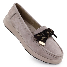 Plăcile din piele de piele din piele cu un arc bej Filippo DP6457