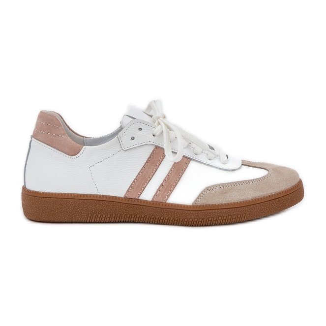 Zazoo N1068 Piele Low Beige Sneakers pentru femei bej