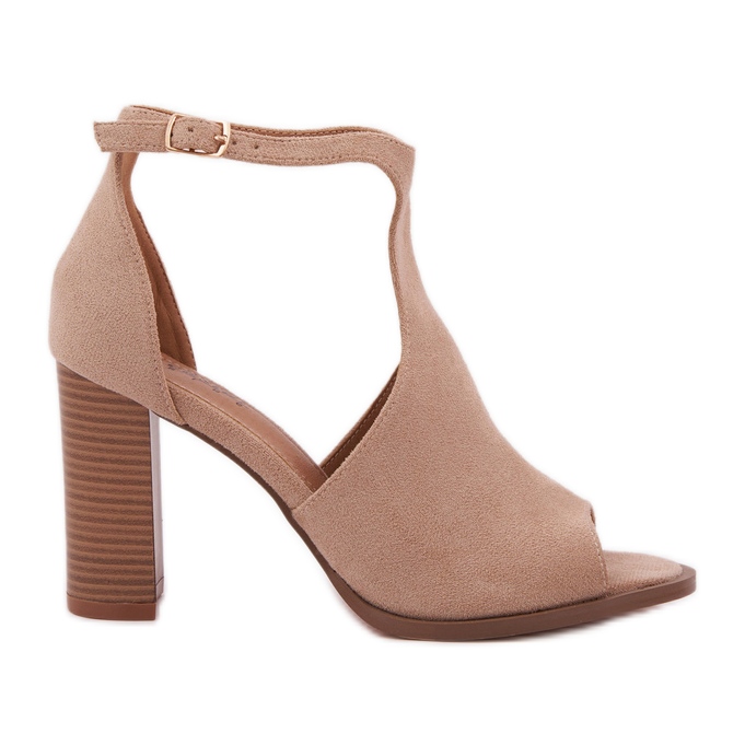 Sandale pe eco eco post bej