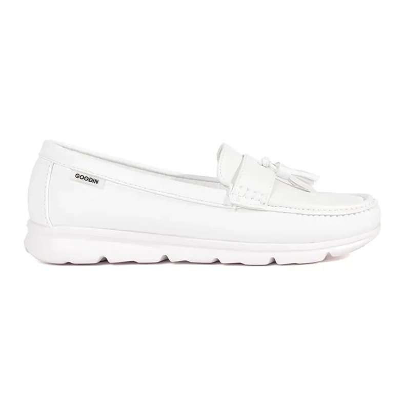 Goodin Plăceri albi cu franjuri pe o pană joasă