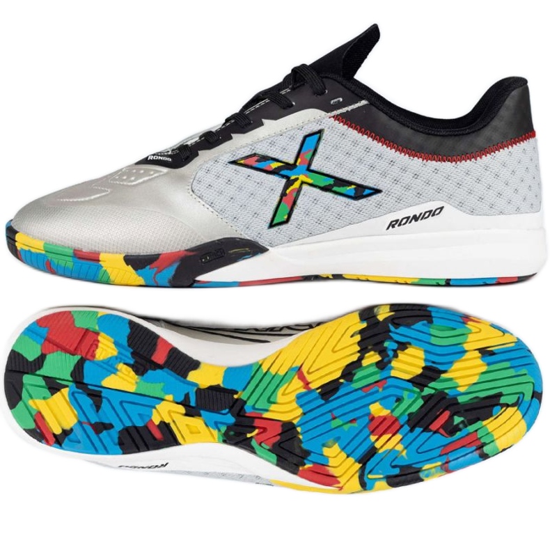 Munich Pantofi de fotbal Munchen Rondo Olympix în 4770014 argint