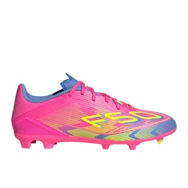 Adidas F50 League FG/MG IE1291 Pantofi de fotbal roz