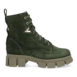 Polbut Cizme de piele pentru femei Pollonus Green Velor 5-1583-004 verde Polbut Cizme de piele pentru femei Pollonus Green Velor 5-1583-004 verde