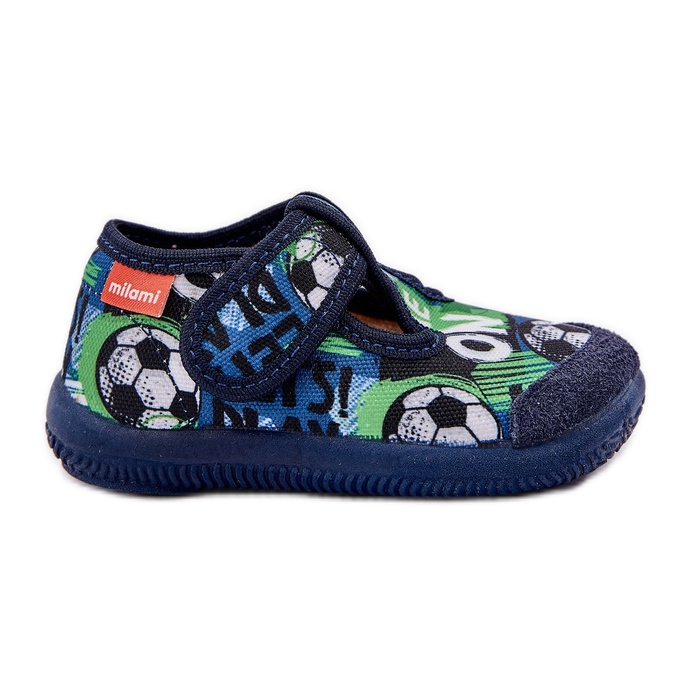 Papuci pentru copii flexibili pentru Bile Velcro Bilele Navy albastru