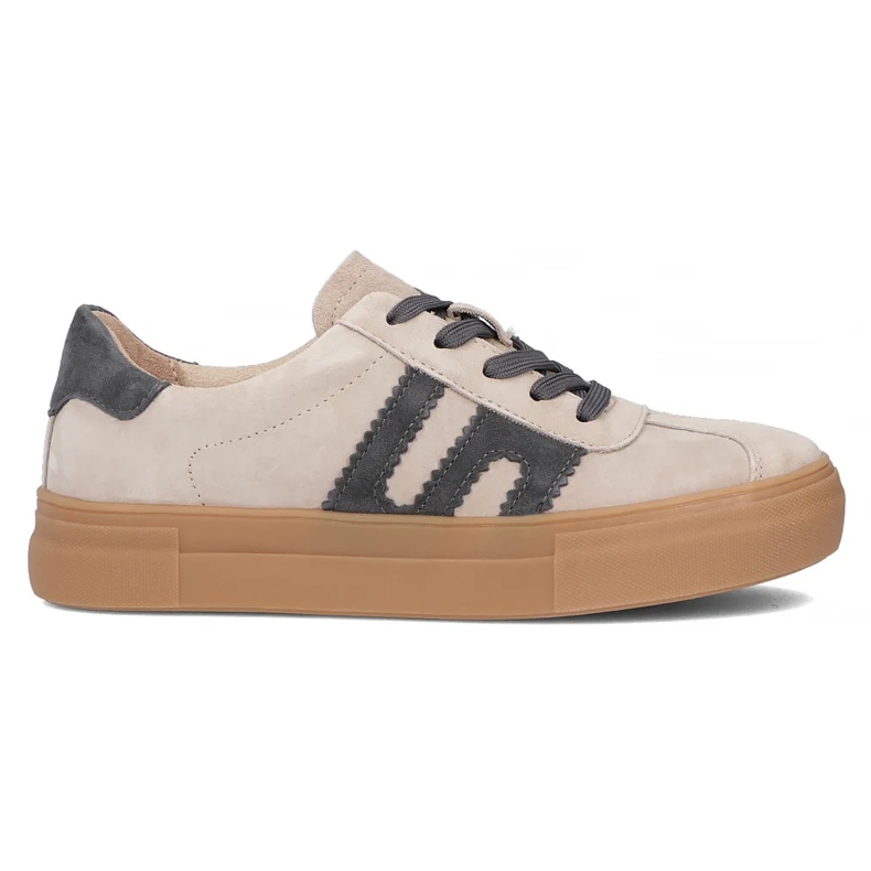 Adidași din piele Filippo DP6798/25 bej cu gri