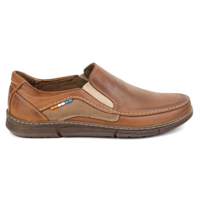 Olivier Pantofi cu cămile maro de slip-on 283gt