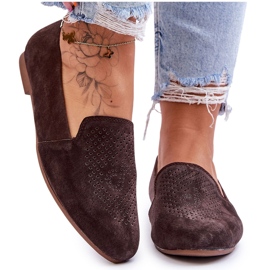 S.Barski Mocasini confortabili din piele intoarsa maro Giovana S.Barski Mocasini confortabili din piele intoarsa maro Giovana