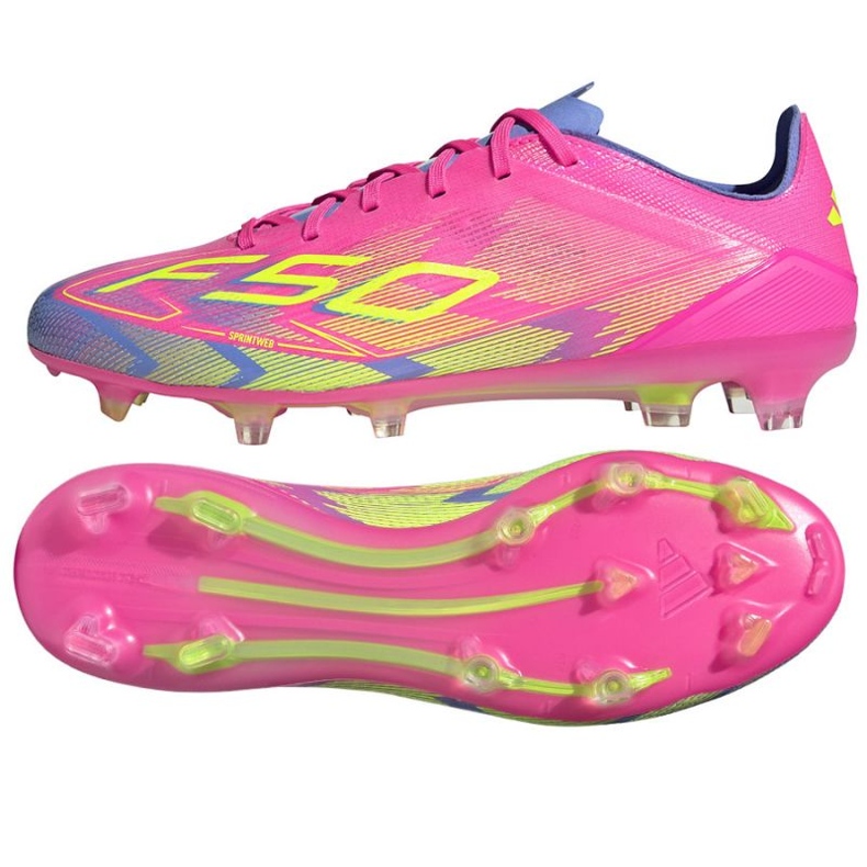 Adidas F50 Pro FG/MG JH6419 Pantofi de fotbal roz
