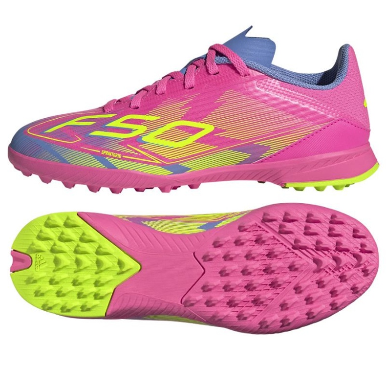 Adidas F50 League IE3755 Pantofi de fotbal roz Adidas F50 League IE3755 Pantofi de fotbal roz
