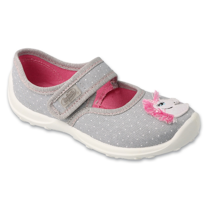 Befado Papuci pentru copii gri-roz 661x073 Aplicație pentru cai