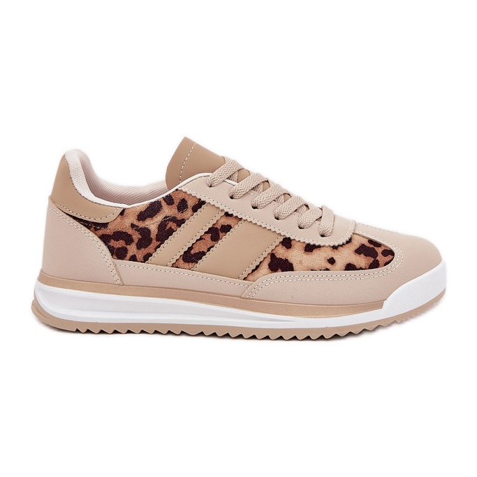 Sneakers Sports Pantofi imprimeu leopard pentru femei bej-maro-maroniu Sneakers Sports Pantofi imprimeu leopard pentru femei bej-maro-maroniu