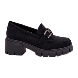 Vinceza Pantofi pentru femei Eco Suede cu decorarea Vincez 39921 Negru Vinceza Pantofi pentru femei Eco Suede cu decorarea Vincez 39921 Negru