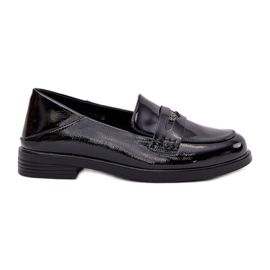 Plăcile elegante pentru femei lăcuite din piele naturală Vinceza 18100 Negru Plăcile elegante pentru femei lăcuite din piele naturală Vinceza 18100 Negru