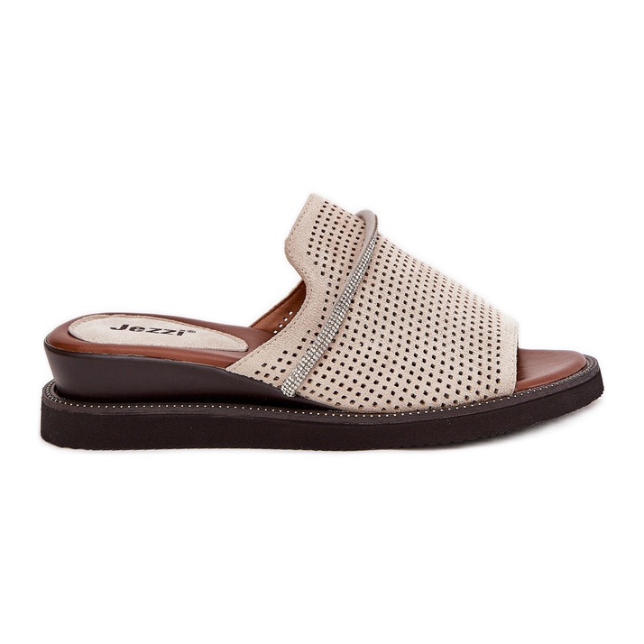 Jezzi Pâinea femeilor cu o curea decorativă bej Jezzi Pâinea femeilor cu o curea decorativă bej