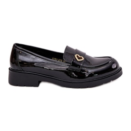 S.Barski Picted Women Loafers cu Heart S. Barski Hy51-379 Negru