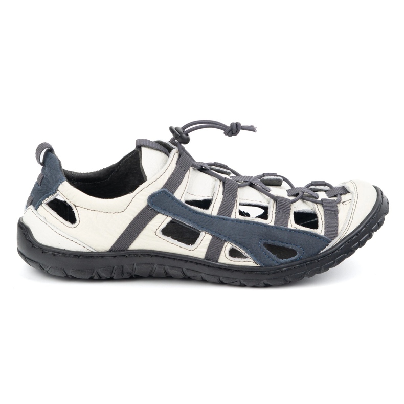 Olivier Pantofi pentru biciclete din piele pentru bărbați 262kz alb