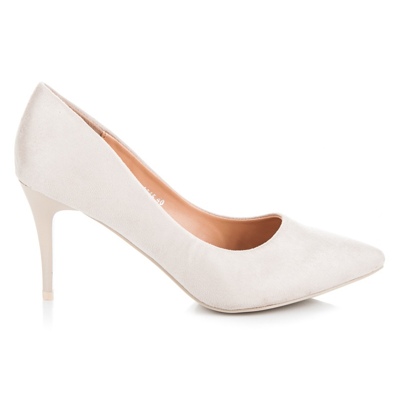 Ideal Shoes Tocuri inalte din piele intoarsa maro