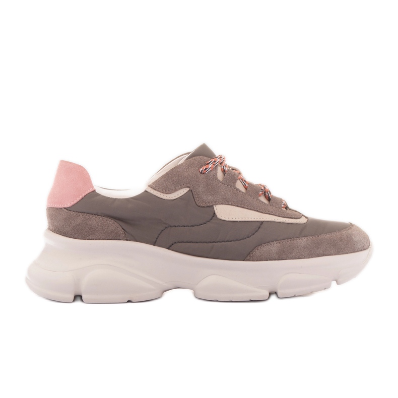 Marco Shoes Adidași sportivi pentru femei măsline gri