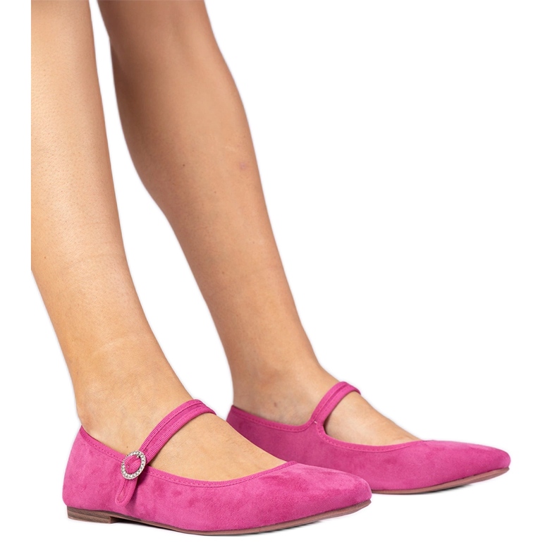 Balerine roz de la Ekozamsz cu zirconi Balerine roz de la Ekozamsz cu zirconi