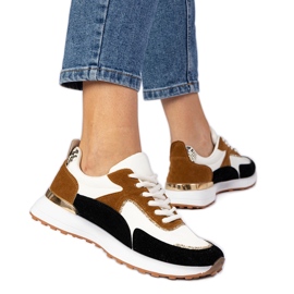 Adidași albi și albi pentru femei cu sclipici