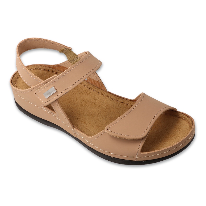 Sandale de piele pentru femei Befado 158d288 bej Sandale de piele pentru femei Befado 158d288 bej