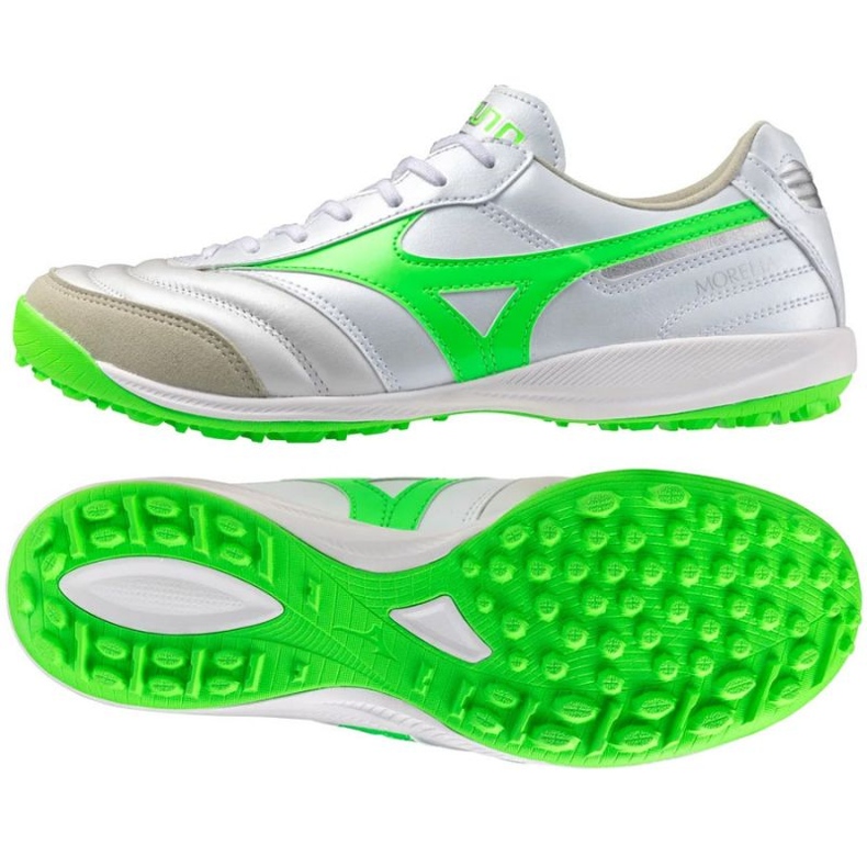 Pantofi de fotbal Mizuno Morelia Hall Elite TF Q1GA251237 alb Pantofi de fotbal Mizuno Morelia Hall Elite TF Q1GA251237 alb
