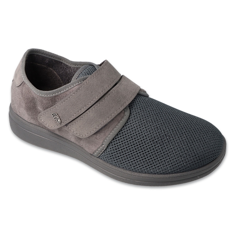 Dr.orto Befado Pantofi Velcro pentru bărbați PU 074M001 Grey gri Dr.orto Befado Pantofi Velcro pentru bărbați PU 074M001 Grey gri