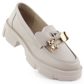 Piele de piele pentru femei Filippo DP610 piele bej