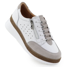 Încălțăminte din piele pentru femei pentru panouri albe T.Sokolski W25-202