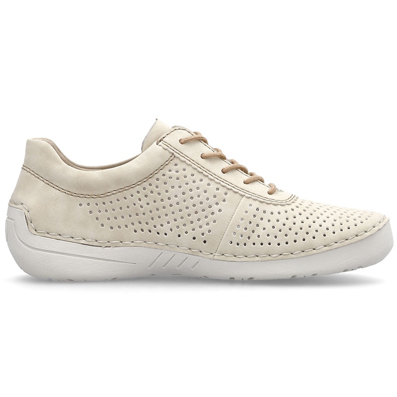 Pantofi pentru femei pentru femei Perforate Beige Rieker 52546-60 bej