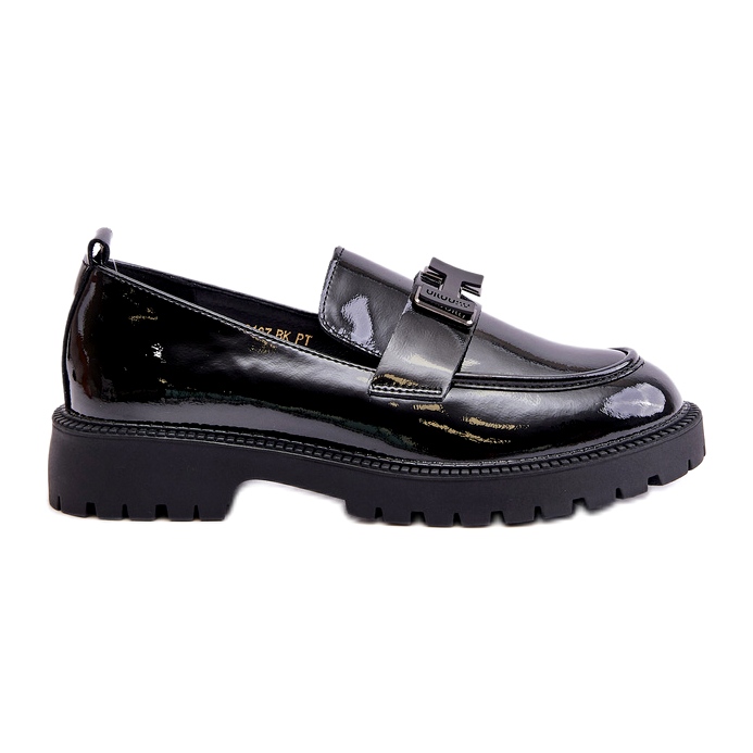Vinceza 62187 Mocasini lăcuiți negru