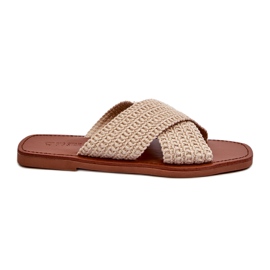 Flip -flops pentru femei din Big Star NN274078 bej