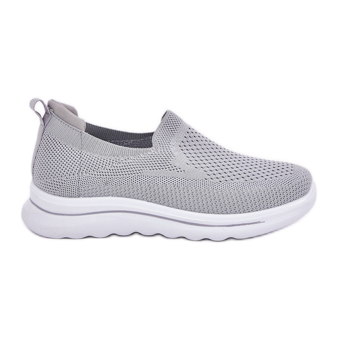 Adidași cu material alunecat pentru femei gri Adidași cu material alunecat pentru femei gri