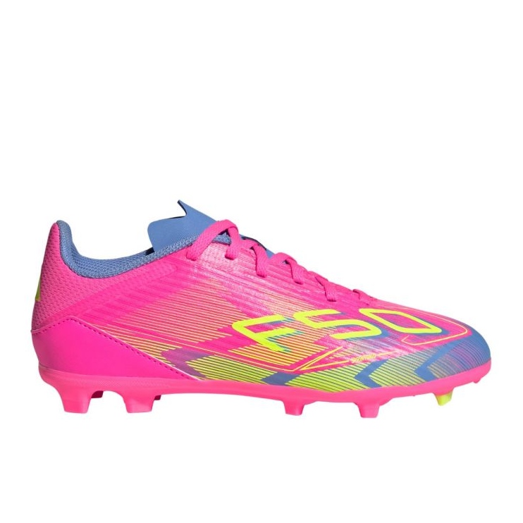 Adidas F50 League FG/MG IE3745 Pantofi de fotbal roz