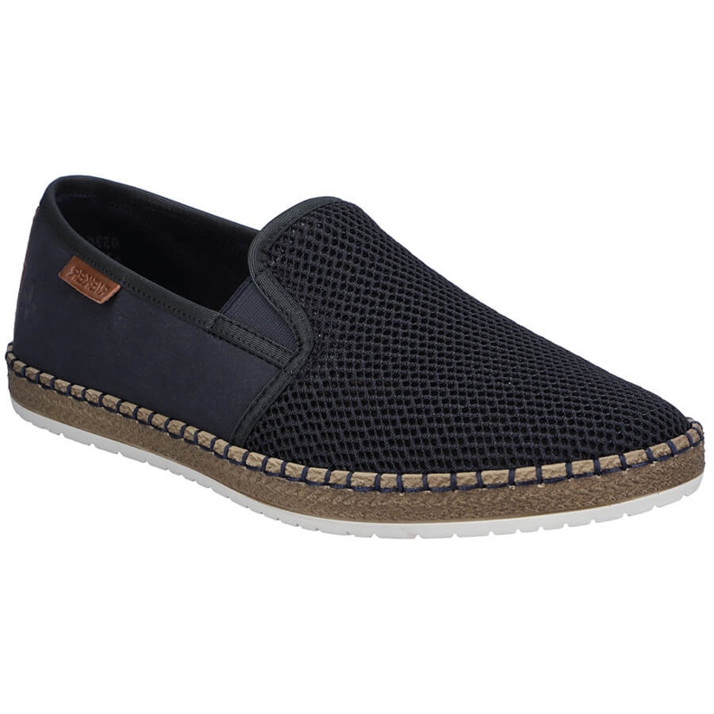 Pantofi pentru bărbați introduși Espadrilles Blue Rieker B5265-14 albastru Pantofi pentru bărbați introduși Espadrilles Blue Rieker B5265-14 albastru
