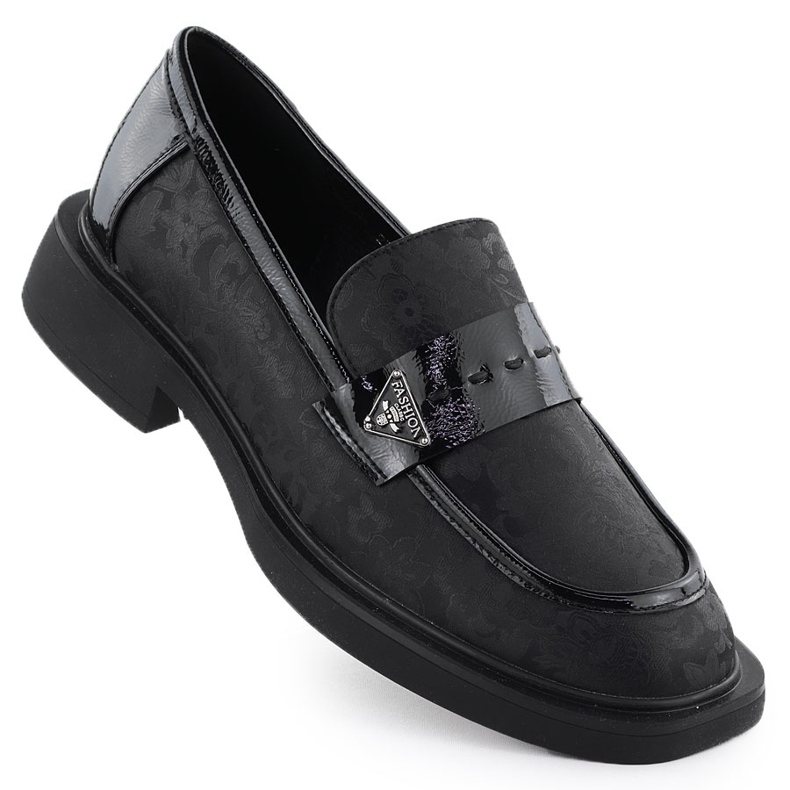 Pantofi pentru femei Lorduri negre Potocki SZ12650 negru Pantofi pentru femei Lorduri negre Potocki SZ12650 negru