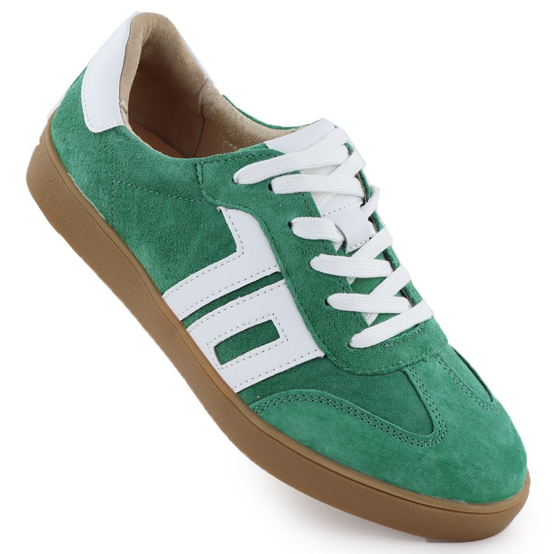 Pantofi sport din piele Suede Green Vinceza 79517 verde Pantofi sport din piele Suede Green Vinceza 79517 verde