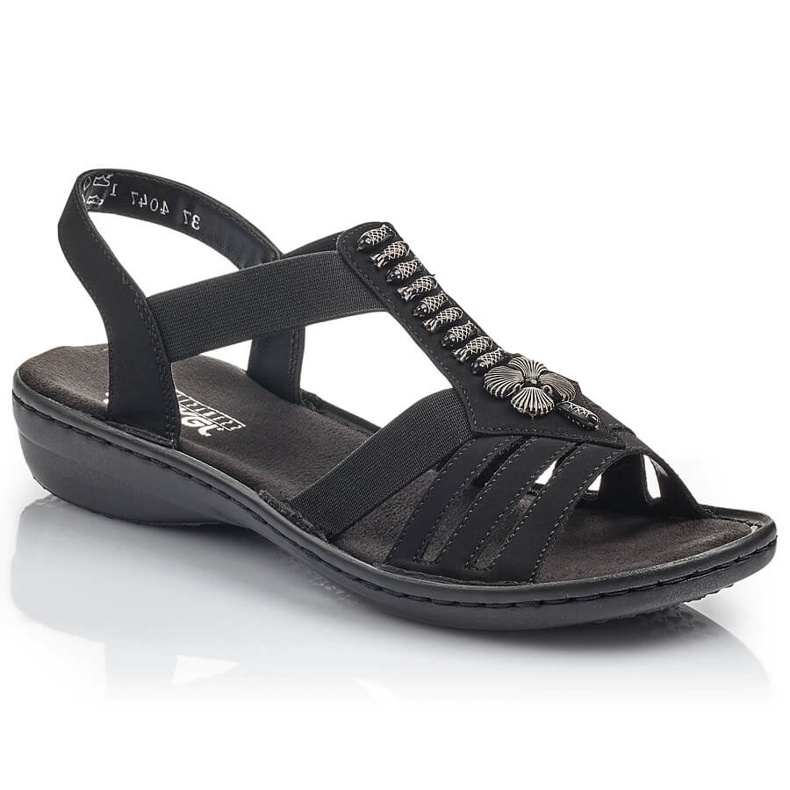 Sandale pentru femei Roman Black Rieker 60806-00 negru Sandale pentru femei Roman Black Rieker 60806-00 negru