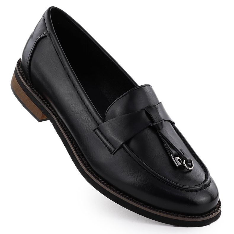 Pantofi țesături pentru femei Lordy Black Potocki SZ12627 negru Pantofi țesături pentru femei Lordy Black Potocki SZ12627 negru