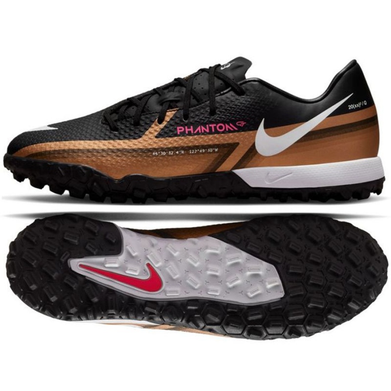 Pantofi de fotbal Nike Phantom GT2 Academy Qatar Tf DR5965 810 negru