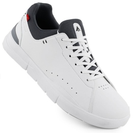 Pantofi sport din piele masculi White McArthur Mc19 alb