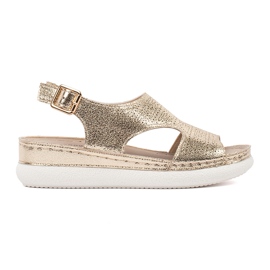 Goodin Sandale de aur pe o platformă ușoară