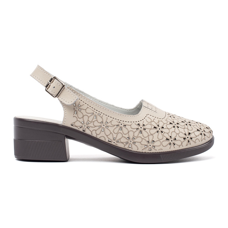 Goodin Sandale cu degetele joase rumenite bej